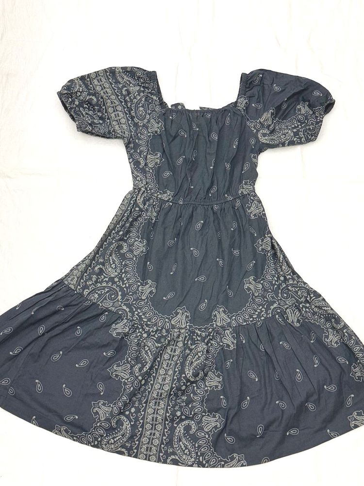Paisley Print Dress