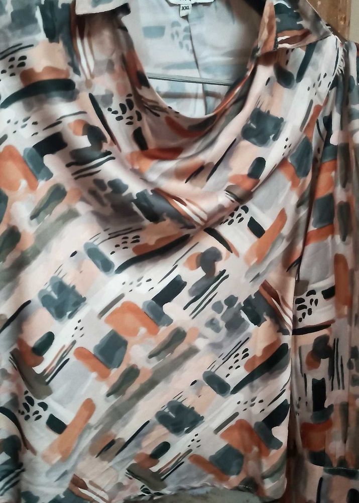 Abstract Print Blouse