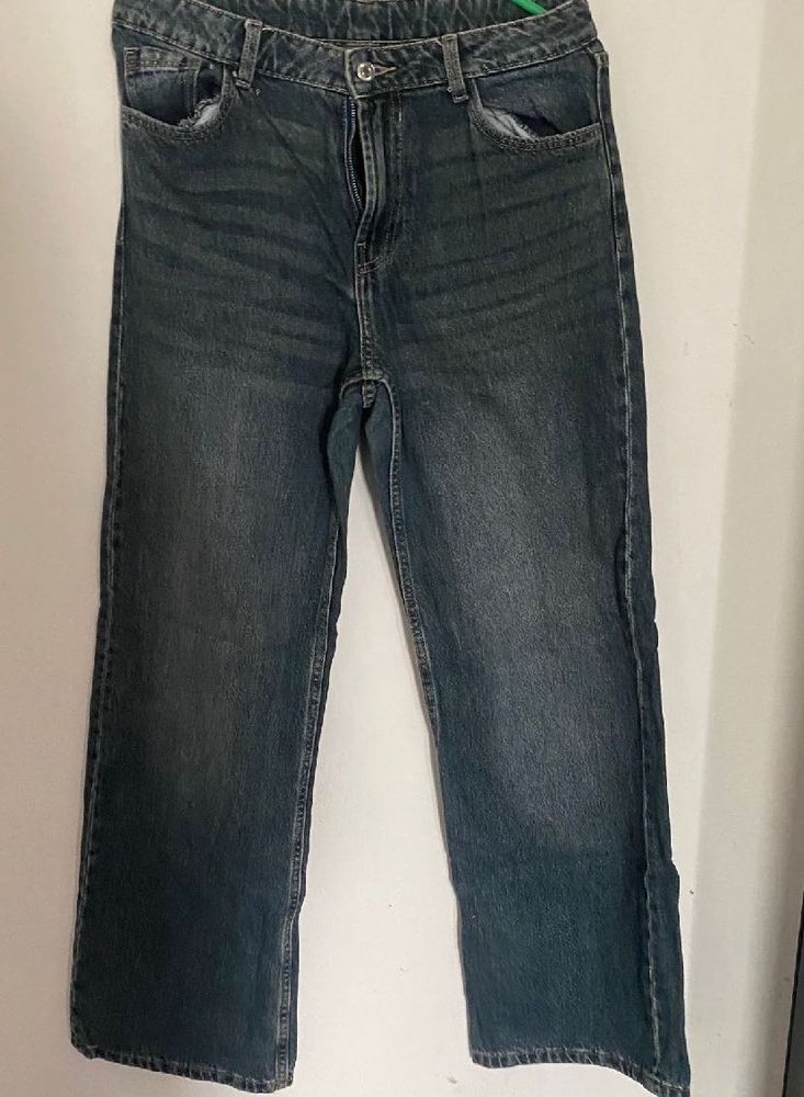 Straight Leg Denim Jeans