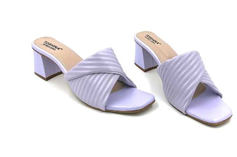 Toshina Lavender Heeled Mules