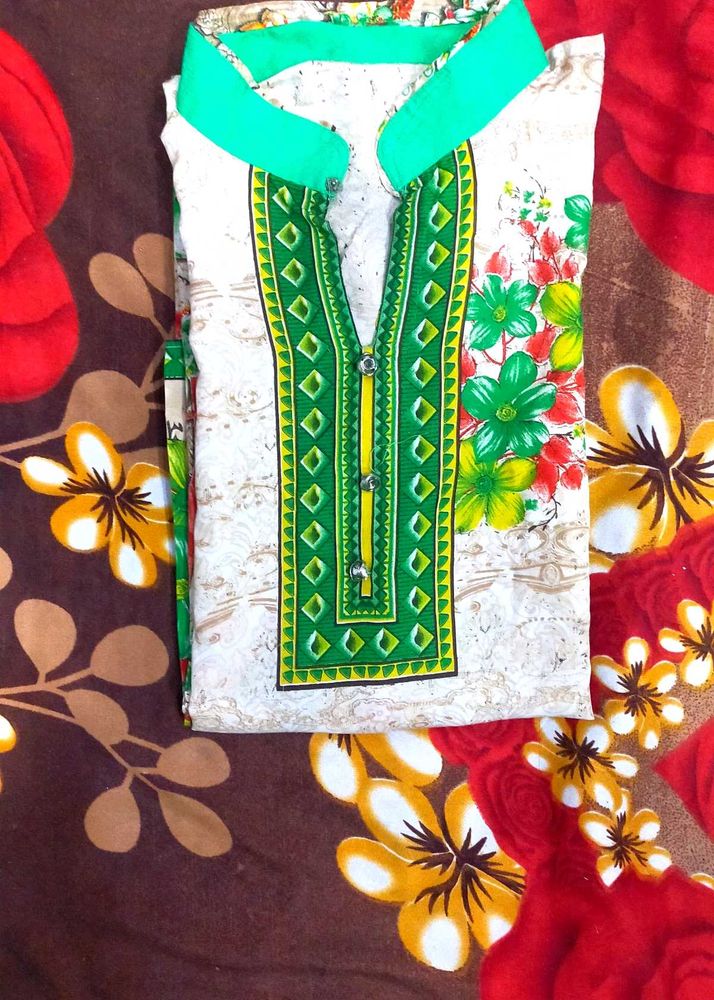 Combo Of Printed Kurta And Dupatta