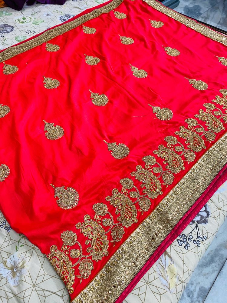 Beautiful Heavy Work Saree 🌺