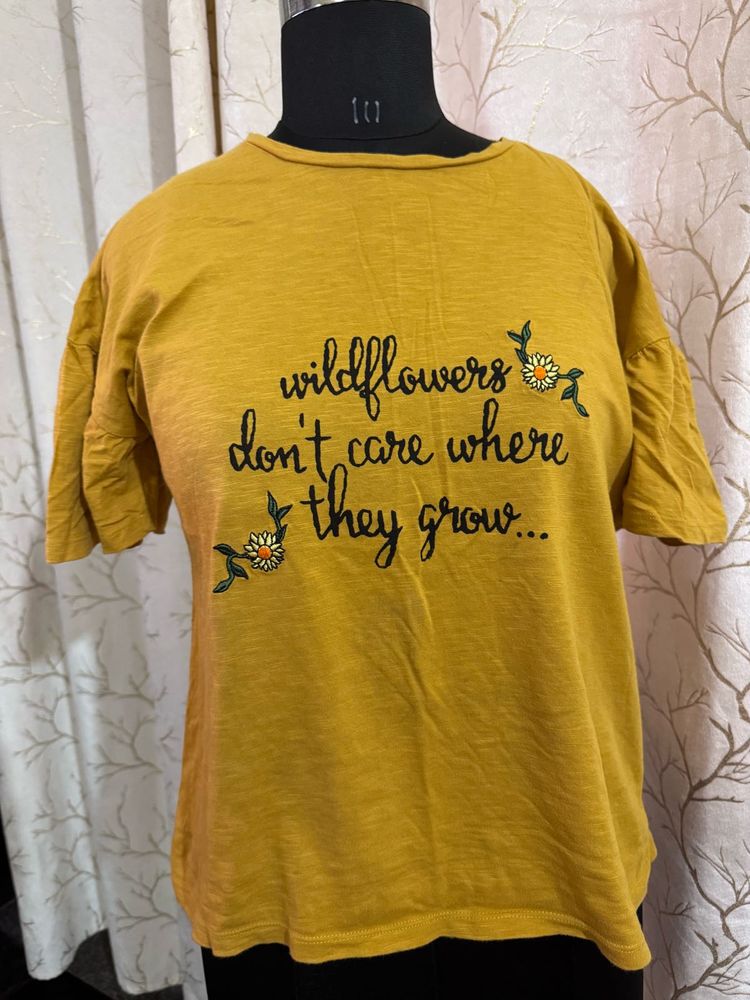 Wildflower Embroidered Tee