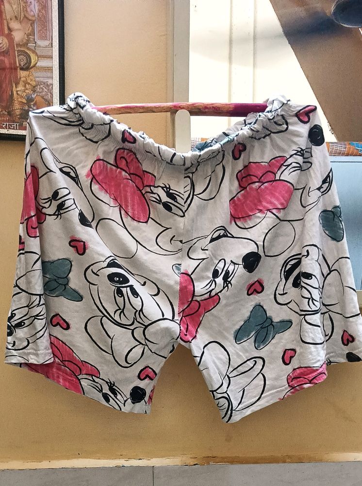 White Mickey mouse shorts