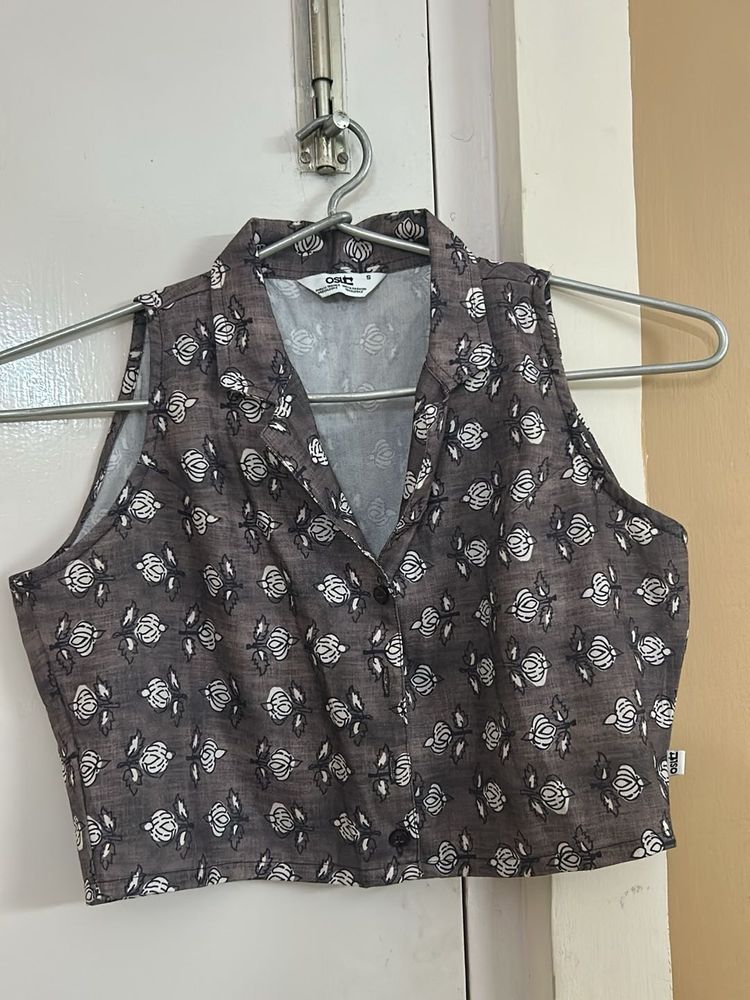 Floral Print Crop Top