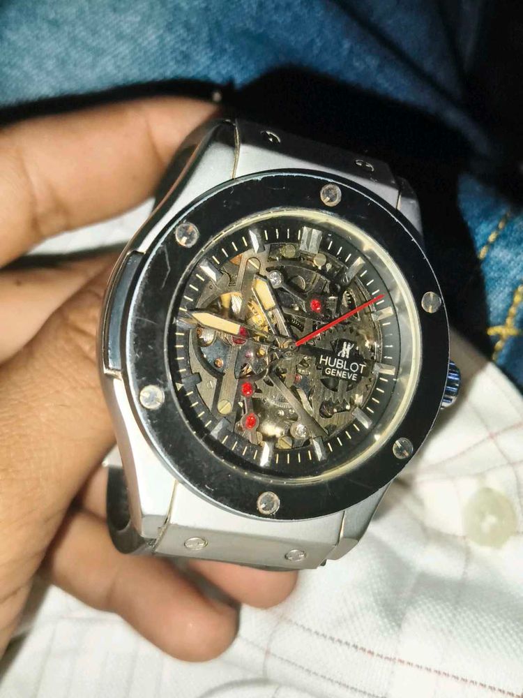 Hublot Geneve Skeleton &amp; Seiko 5 Automatic Watch