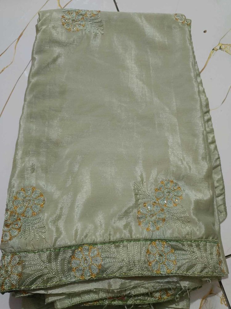 Elegant Embroidered Saree
