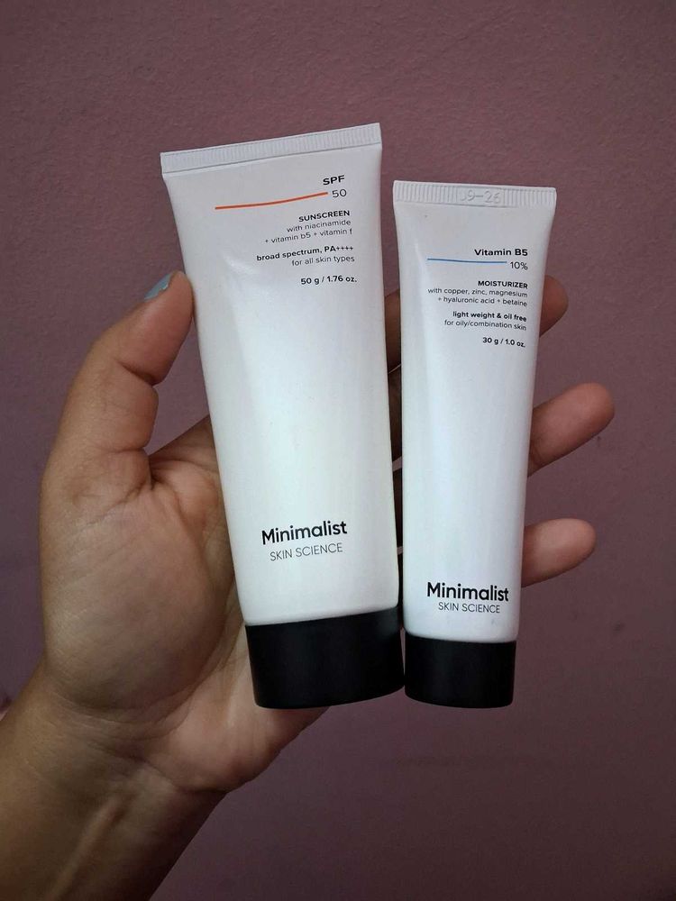 Minimalist Sunscreen &amp; Moisturizer Duo
