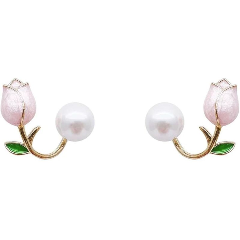 Tulip Pearl Earrings