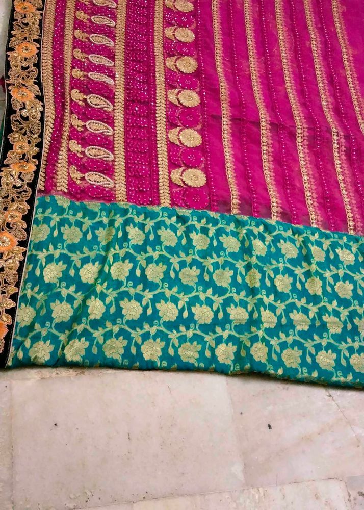 Patli Pallu Saree With Two Colours