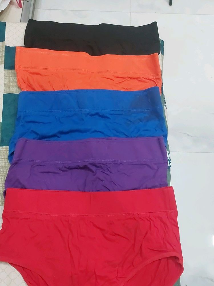 combo of 5 high waist panties