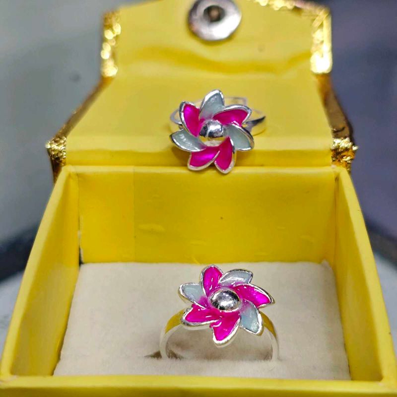 Pure silver toe ring (One Pair)