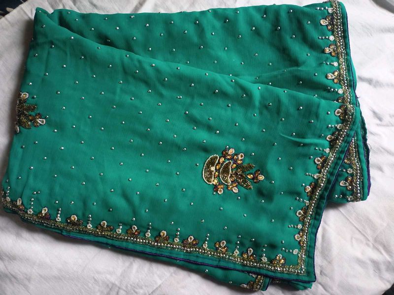 🥳Offer!! Full Work Heavy Saree Very Expensive