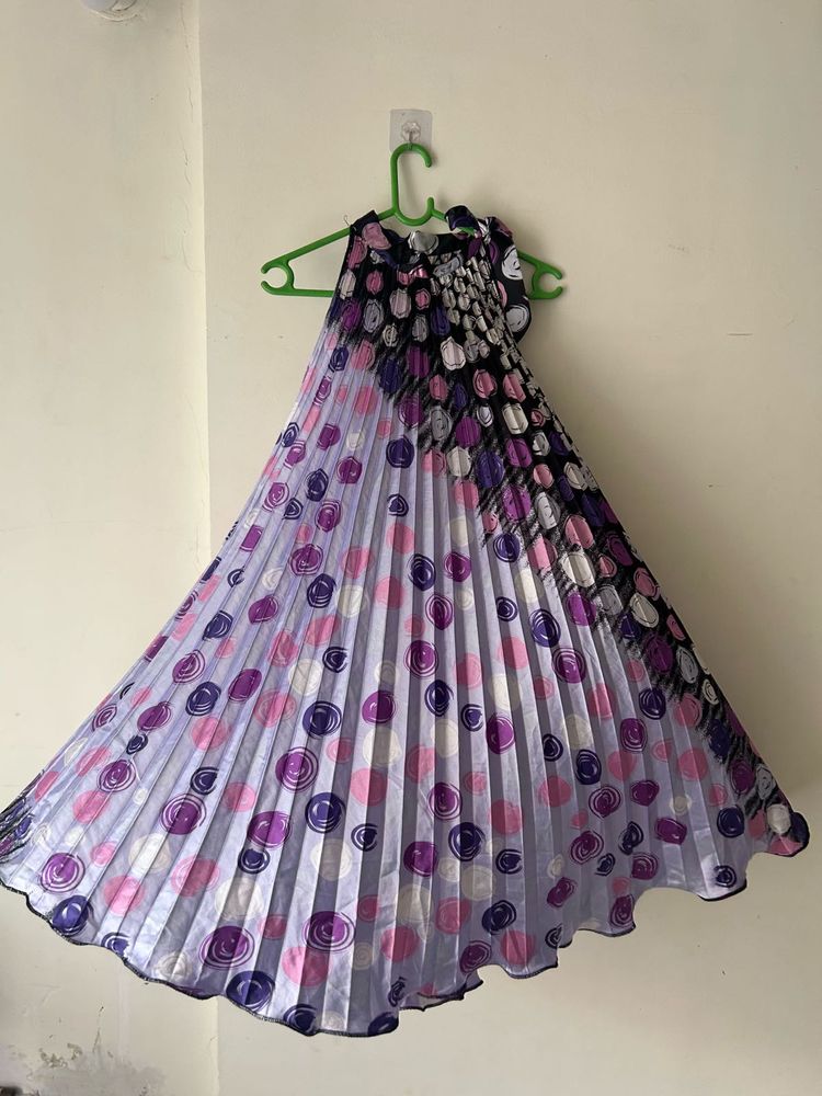 Retro Pleated Dress