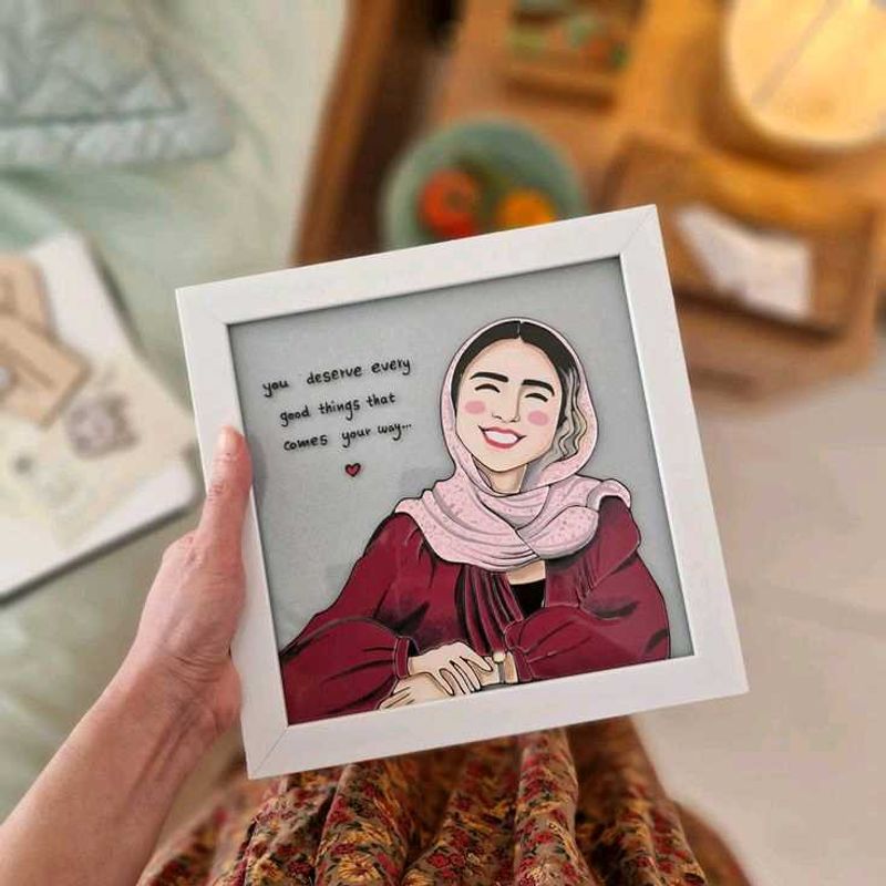 Gift loved one glass portraits