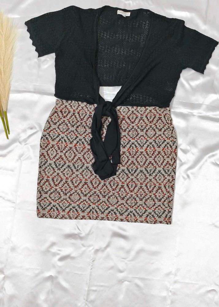 Cardigan and Skirt Set