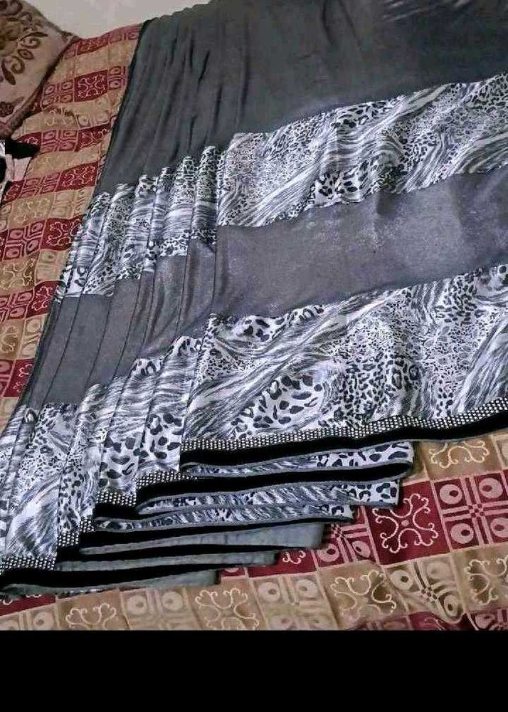 Elegant Animal Print Saree