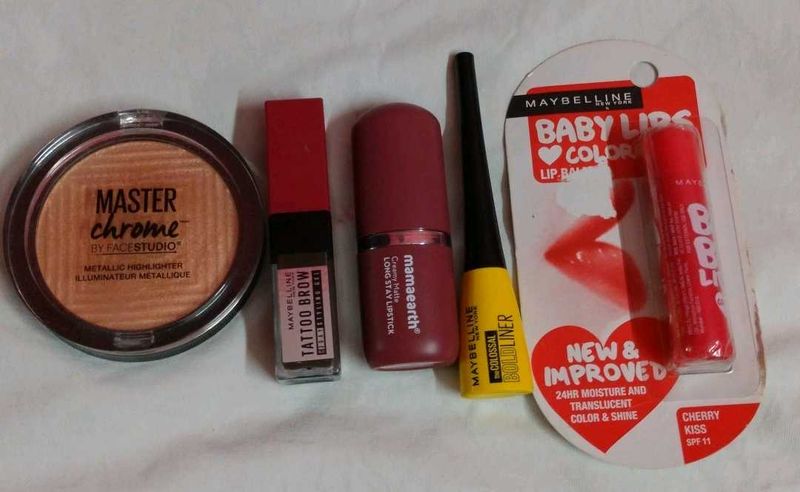 Makeup Bundle - Maybelline &amp; Mamaearth