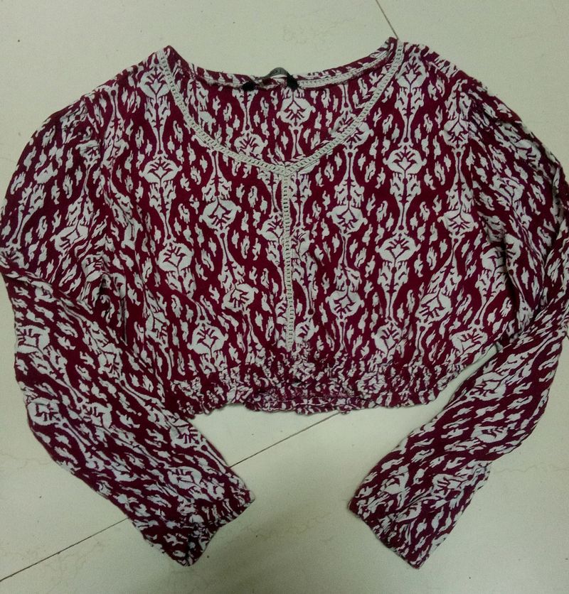 Boha Style Zudio Crop Top