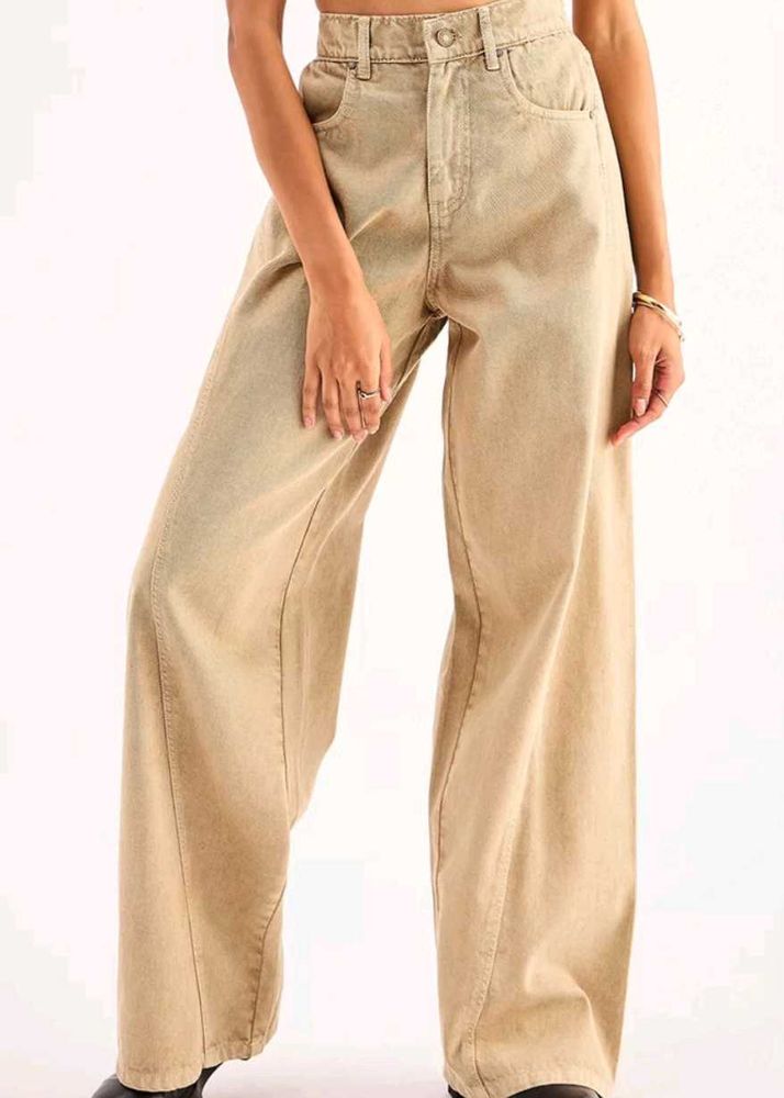 Myntra beige jeans