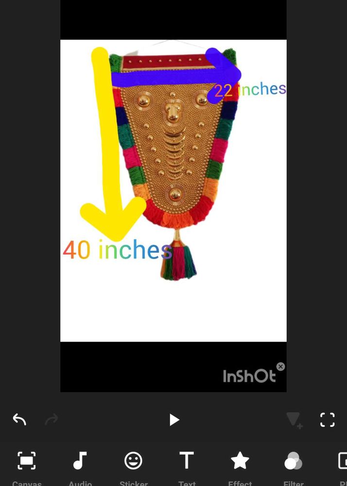 Nettipattam - Kerala Elephant Ornament