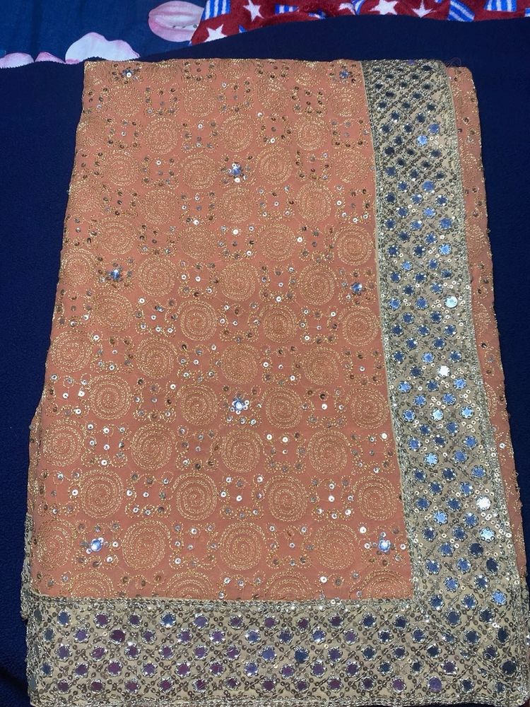 Work Saree And Blouse