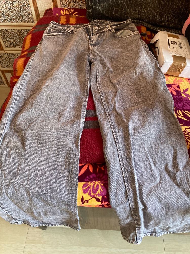 Wide Leg Denim Jeans