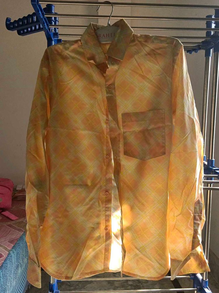 Checked Button-Down Shirt