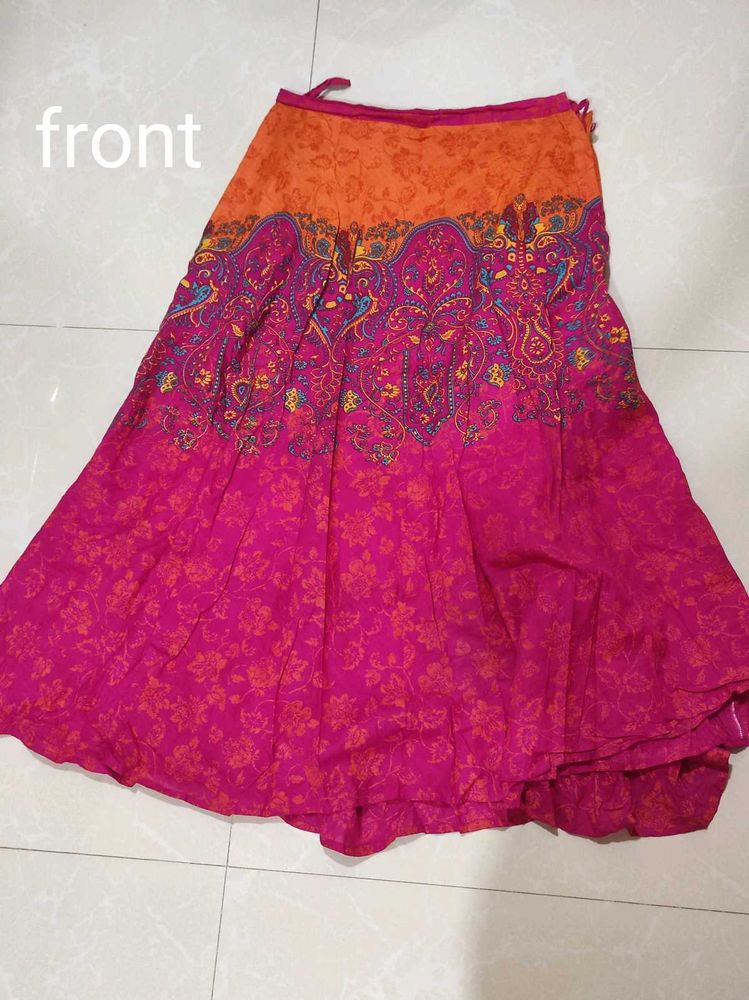 Max Pink And Orange Skirt