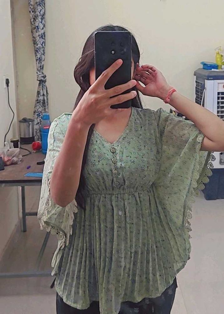 Green Kaaftan Top