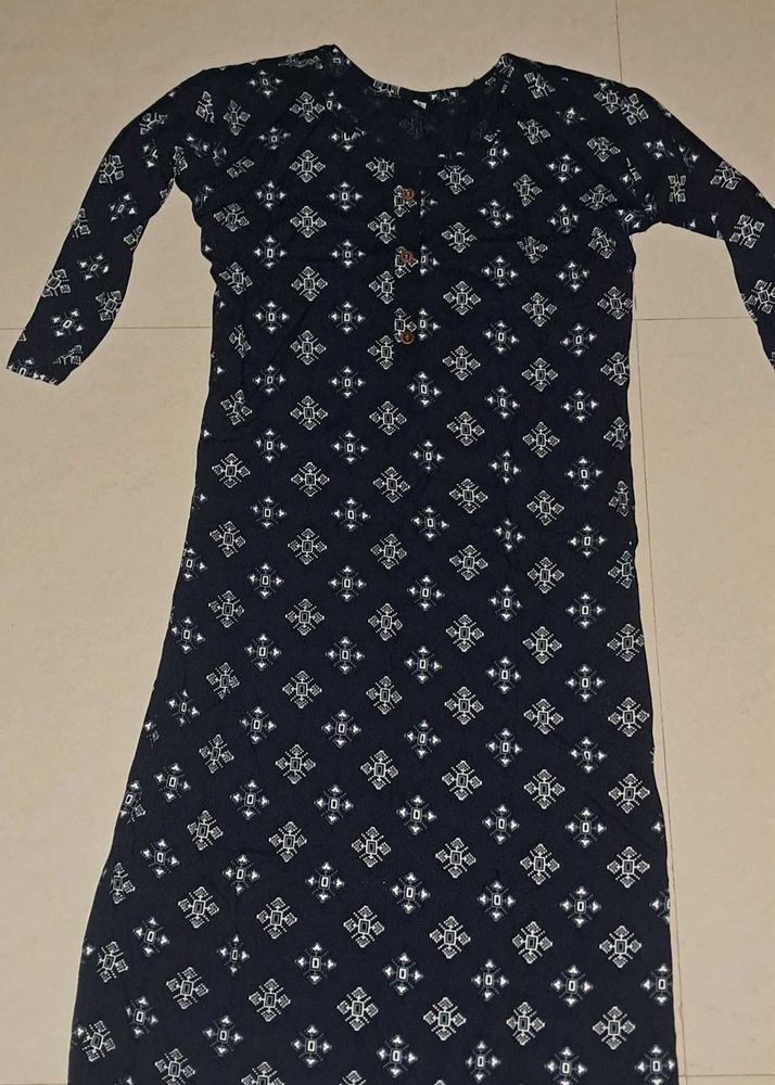 Awesome Navy Blue Kurti