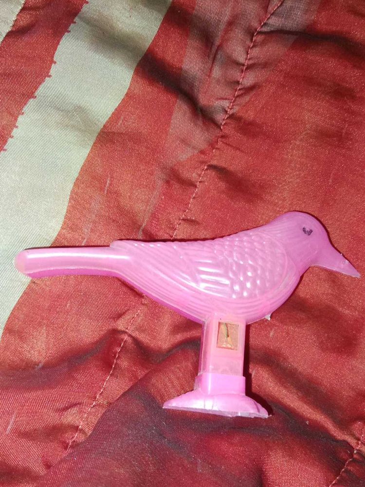 Vintage Pink Bird Whistle