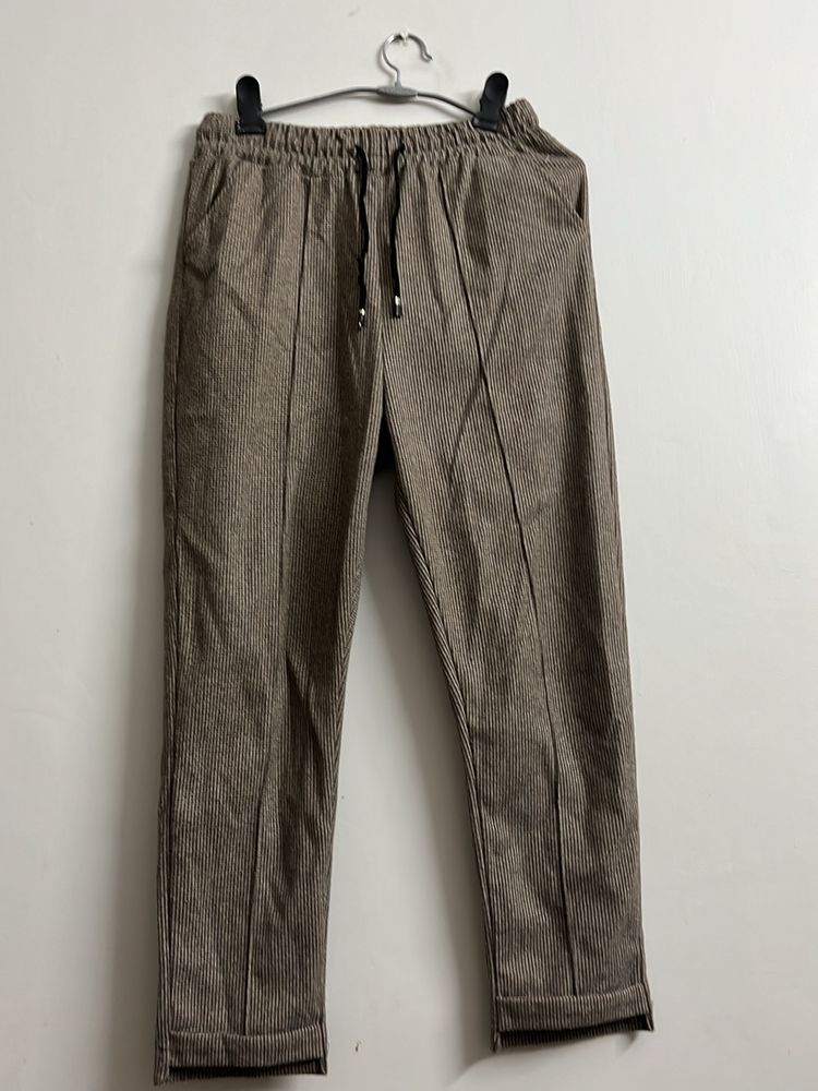 Brown Wool Pant