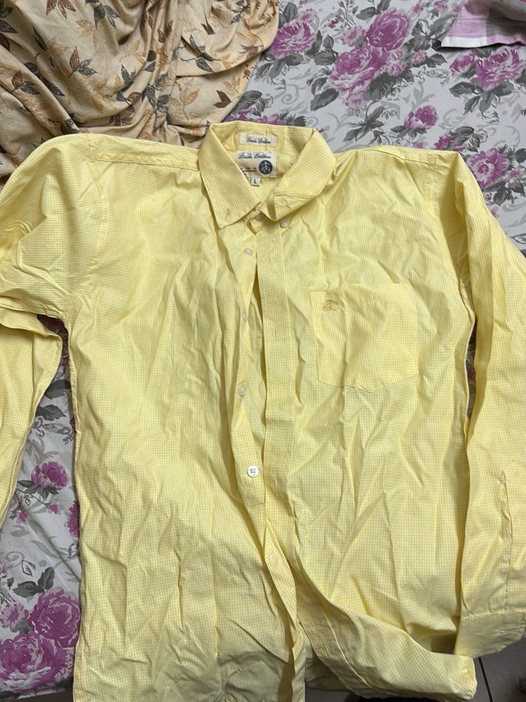 Yellow Original Brooks Brothers Shirt