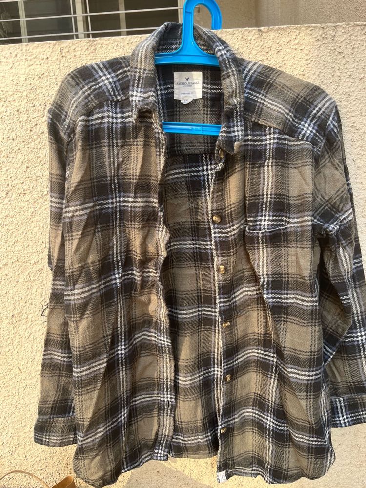 American Eagle Plaid Flannel