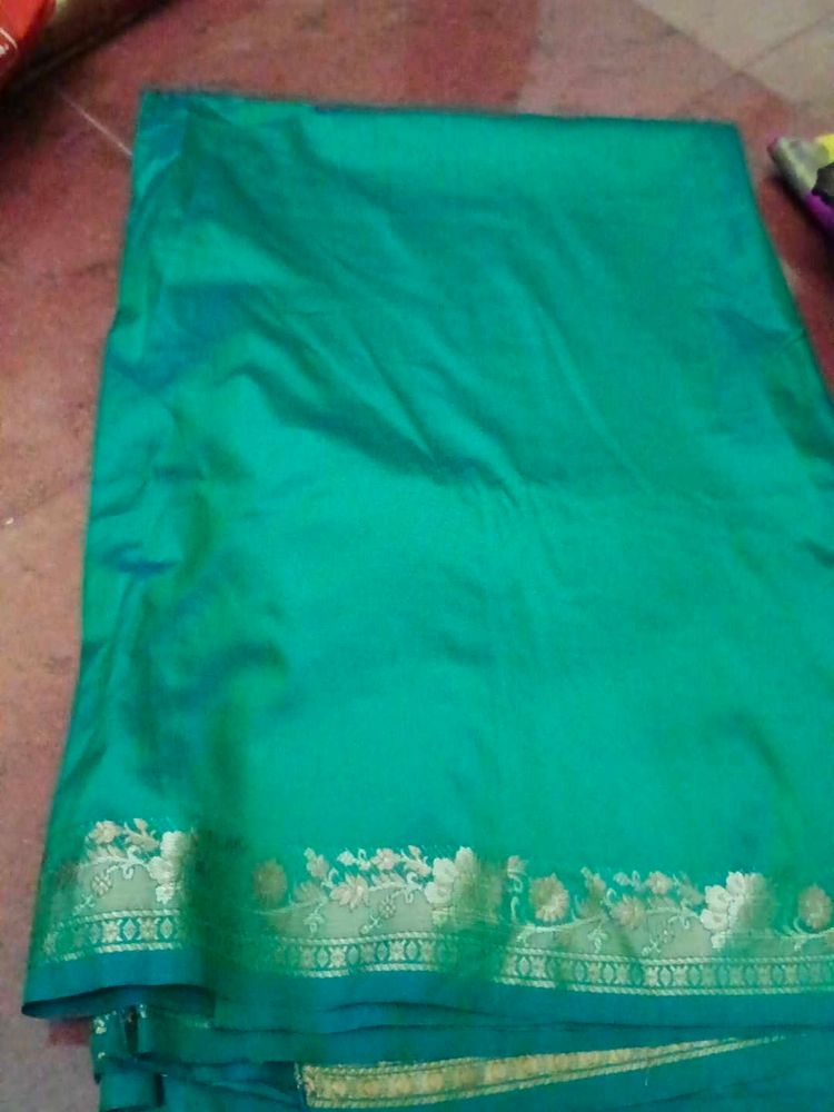 Elegant Green Banarasi Silk Saree
