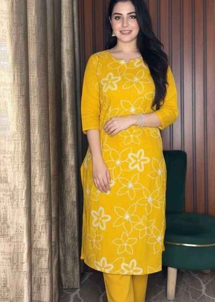 Elegant Yellow Kurta Set