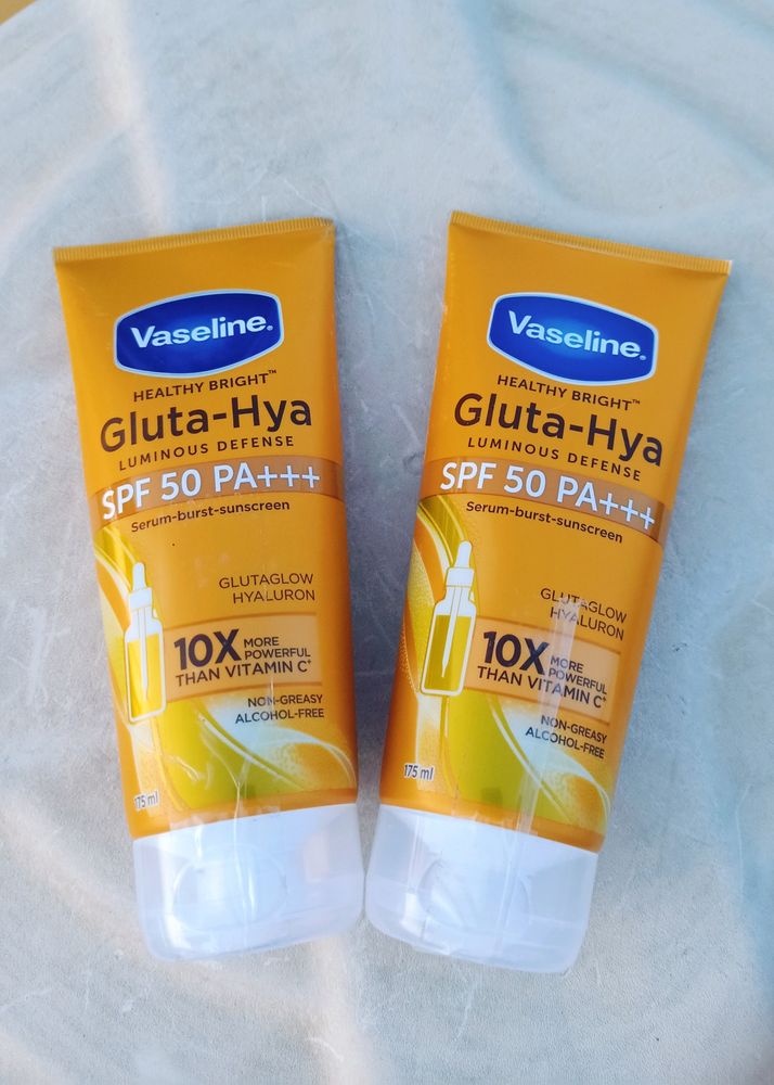2 Pack ❤️ Vaseline Gluta-Hya Sunscreens 🌞