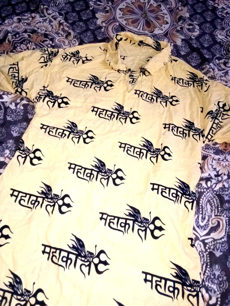 Printed Yellow Shirt