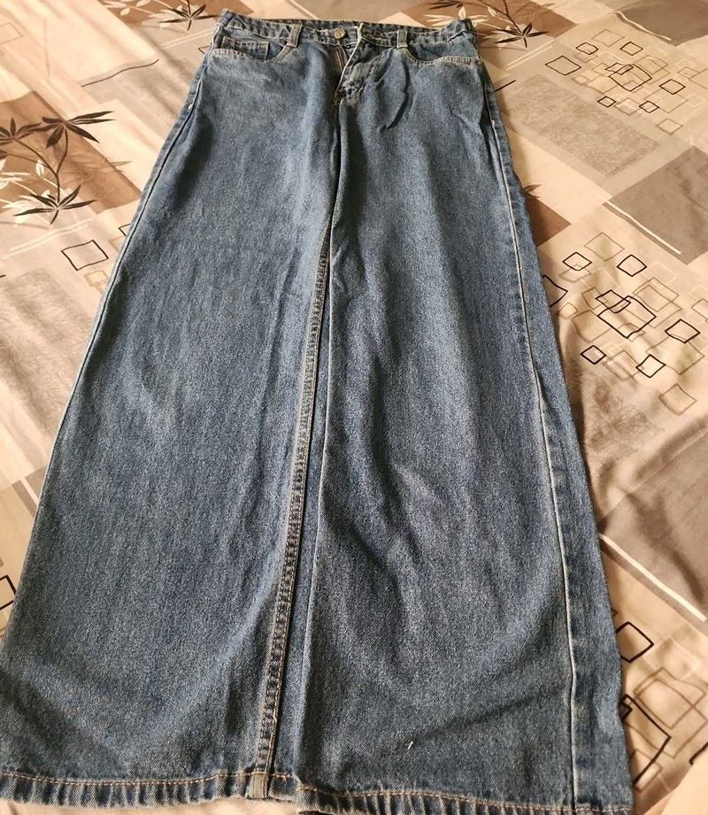 Wide Leg Denim Jeans