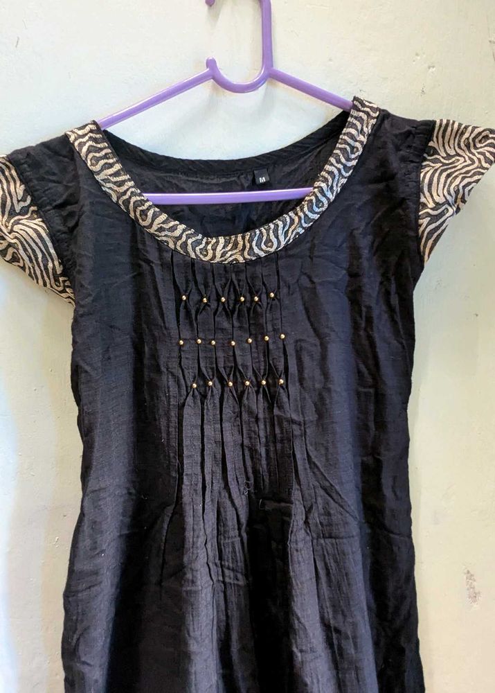 Elegant Black A-line dress