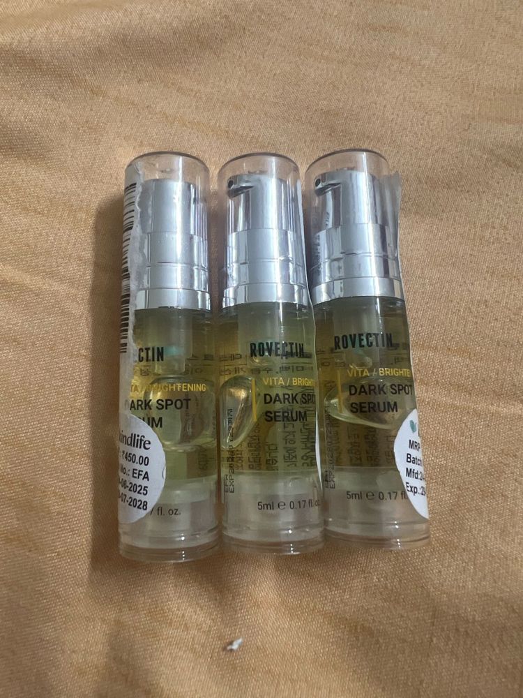 Sealed Rovectin Dark Spot Serum set of 3