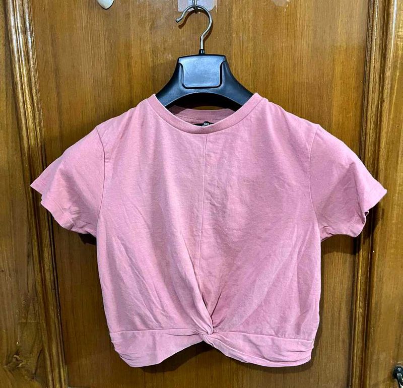 ZUDIO WOMEN PEACH KNOT TOP SIZE XS
