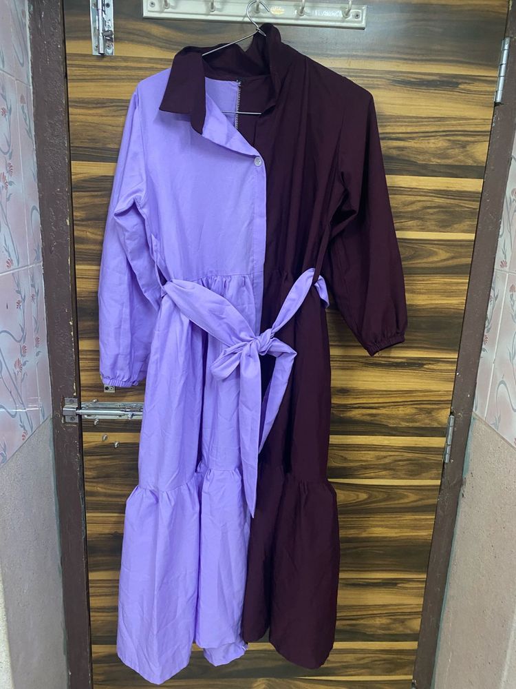 Beautiful Double Colour Shade Midi 💜🤎