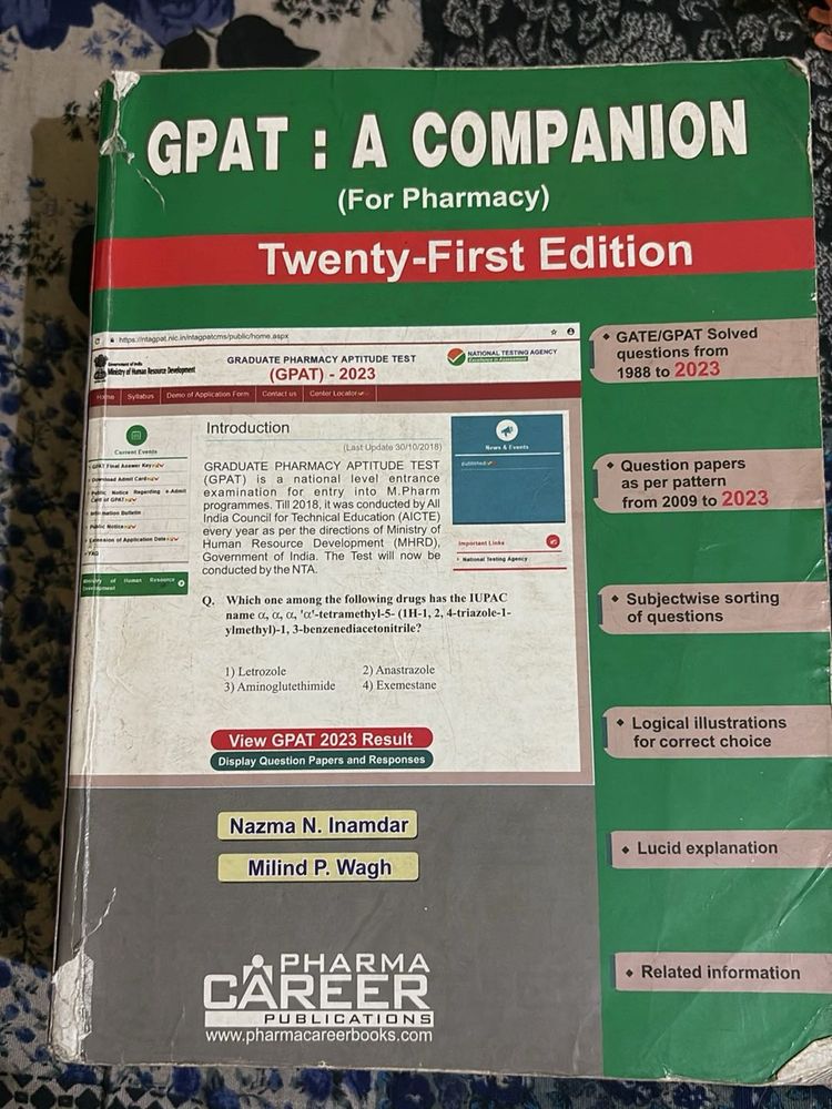 Nazma N Inamdar Gpat Question Bank