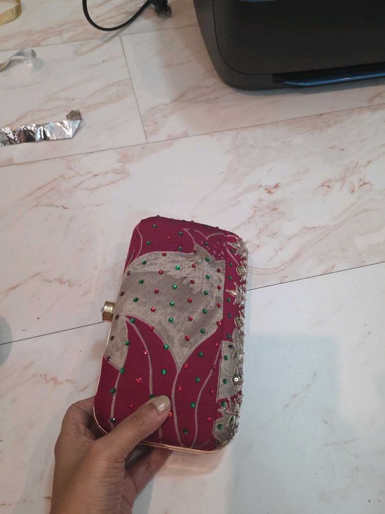 Mehroon Elegant Clutch