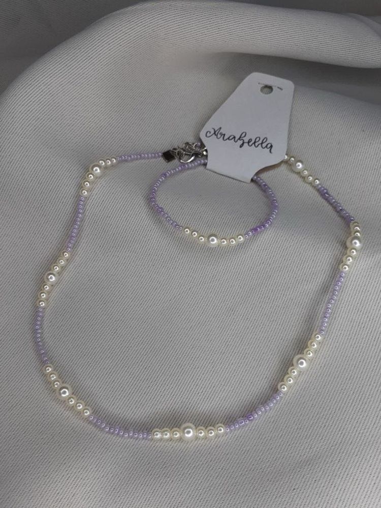 Beaded Necklace &amp; Bracelet Set
