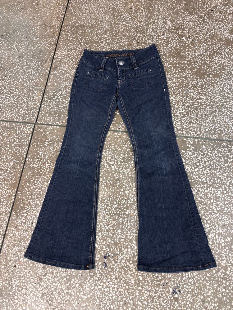 Girls Dark Wash Flare Jeans