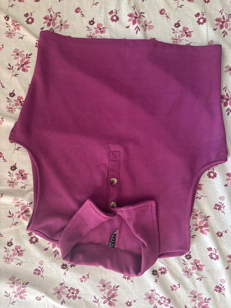 Magenta Sleeveless Top