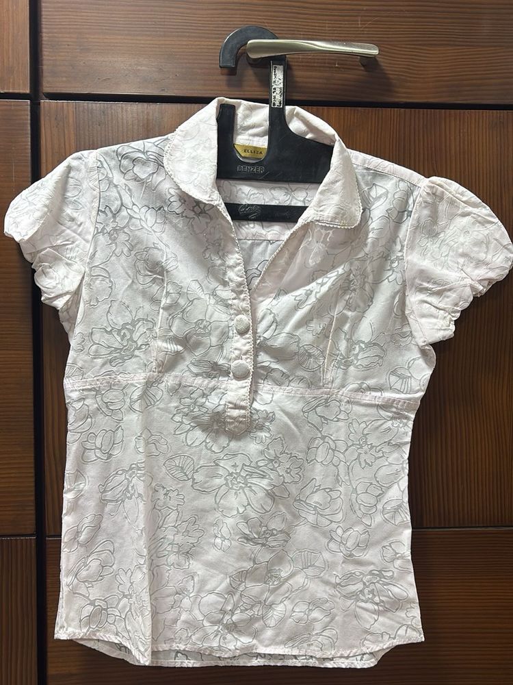 Floral Button-Up Top